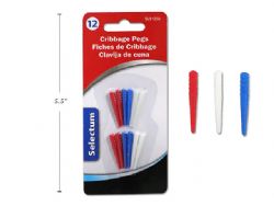 12 PIONS DE CRIBBAGES (CRIBB, CRIBBLE) CHEVILLES